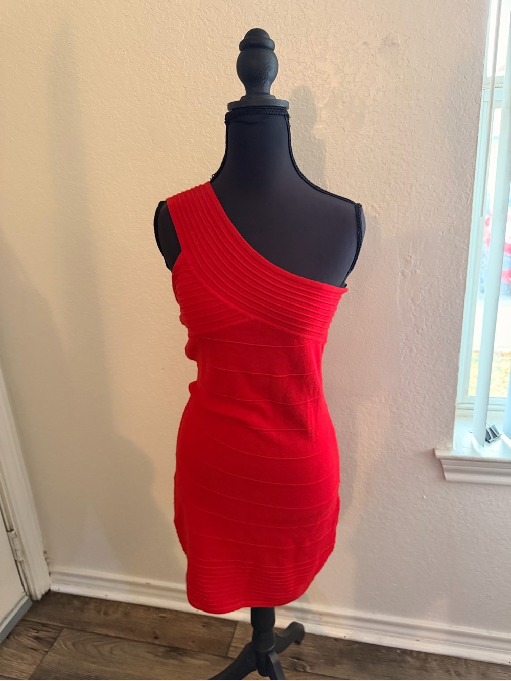 Forever 21 Red One-Shoulder Bodycon Dress